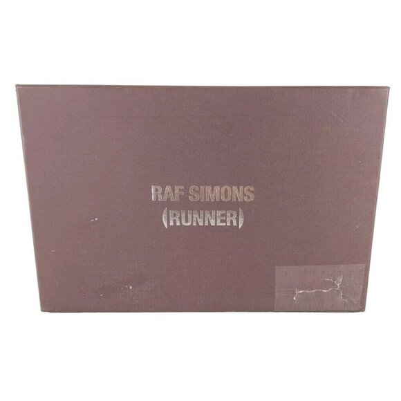 Raf Simons Orion Vegan Leather Sneakers 42 9 Mens White New - Picture 10 of 16